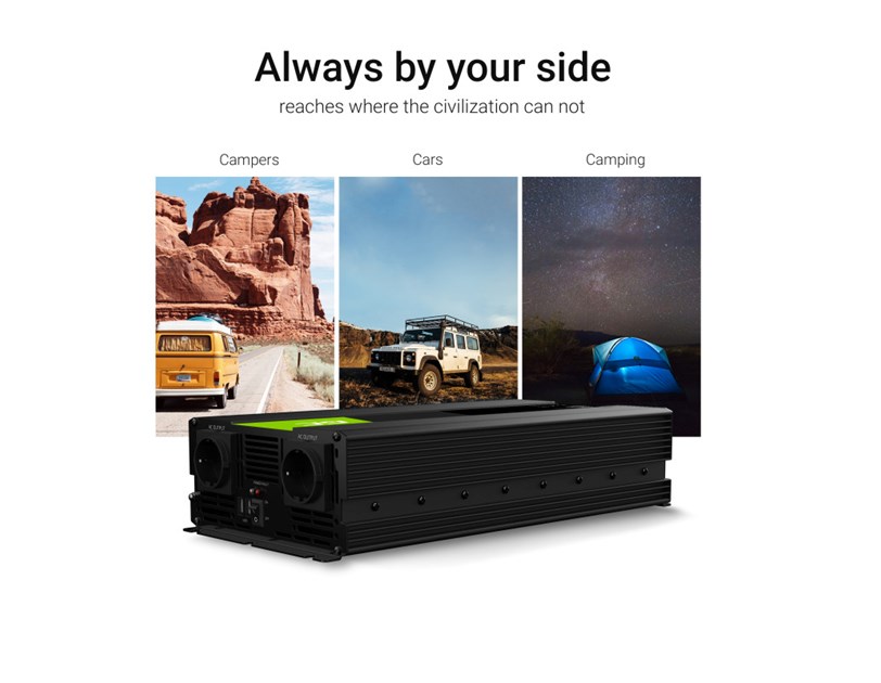 Green Cell strujni inverter 12V na 220V, 2000W/4000W (INV10)