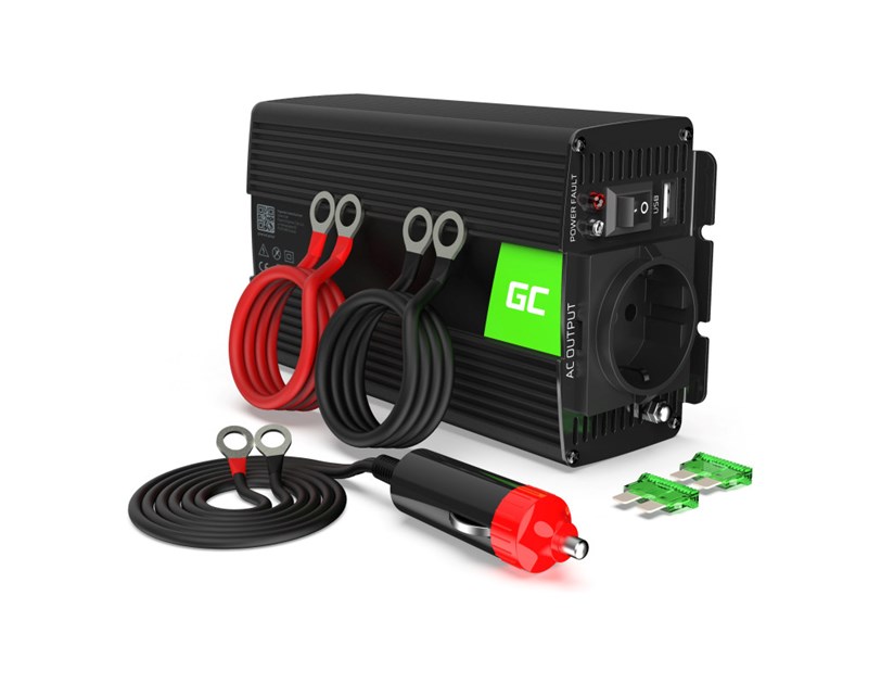 Green Cell strujni inverter 12V na 230V, 300W/600W (INV01DE)