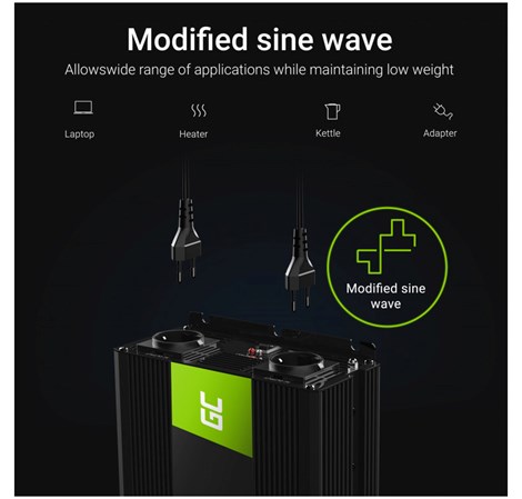 Green Cell strujni inverter 12V na 220V, 3000W/6000W (INV12)