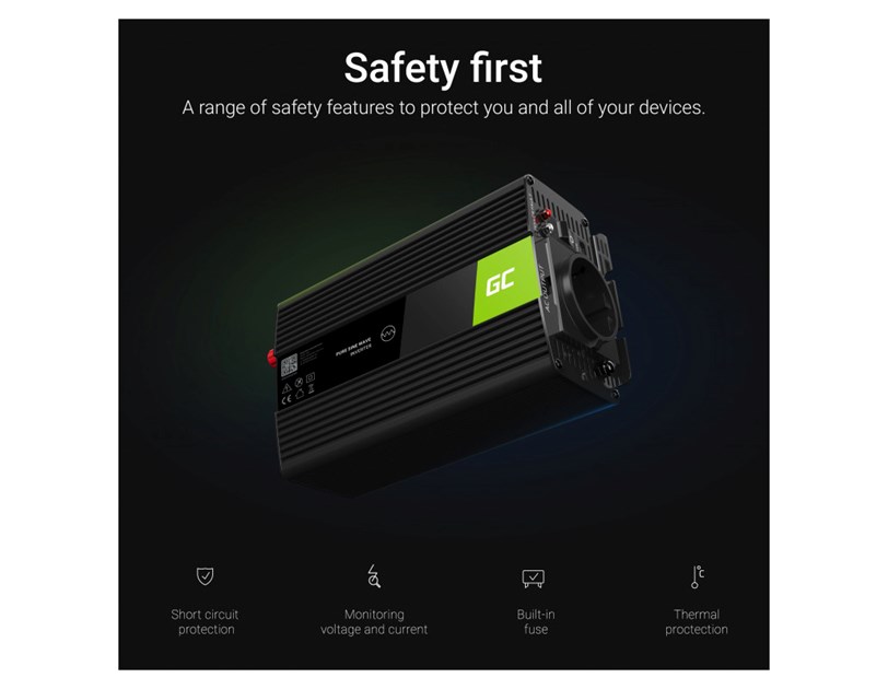 Green Cell strujni inverter 12V na 230V, 150W/300W (INV06)