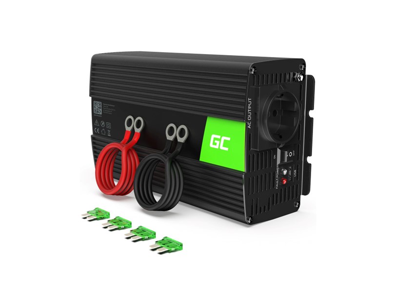 Green Cell strujni inverter 24V na 230V, 1000W, Pure Sine Wave (INV18) 