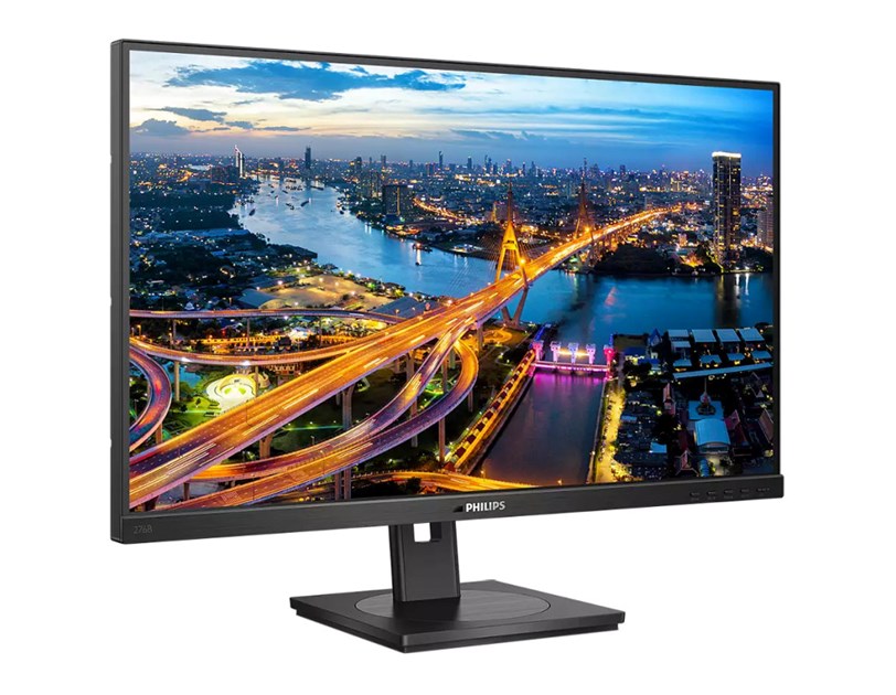 Philips 27" 276B1/00 QHD (2560x1440) IPS, Pivot, 75Hz, 4ms, 350 cd/m2, 2×HDMI/DP, 4×USB3.2, USB-C 90W, RJ-45, HDCP, zvučnici, crni