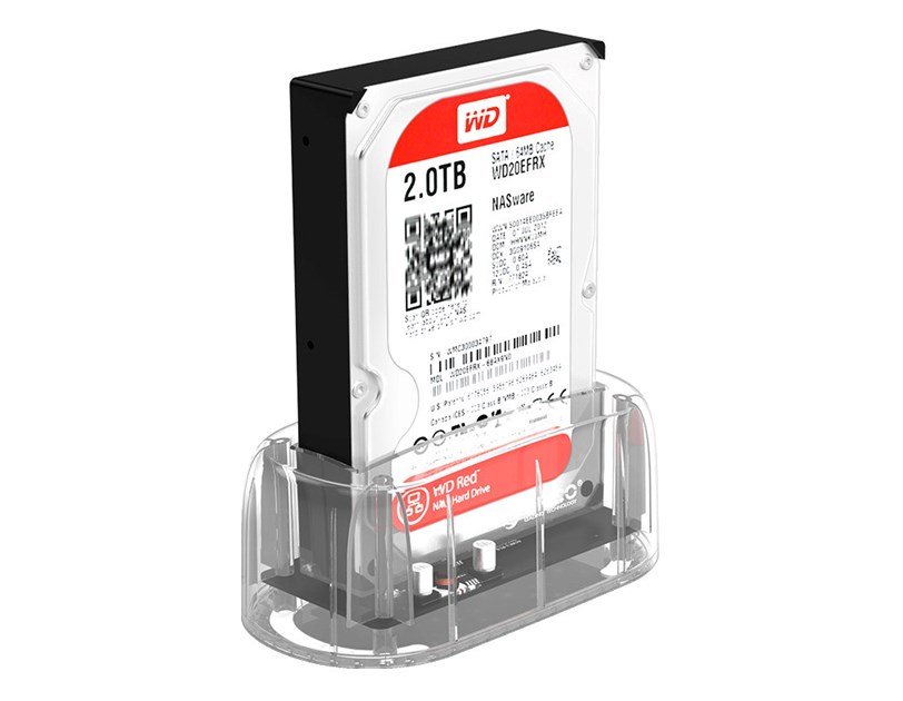 Orico Docking stanica 3.5" SATA HDD, USB3.1 Gen2/Type-C, prozirna, 12TB max (ORICO 6139C3-CR)