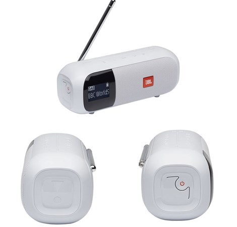 JBL Tuner 2 prijenosni radio BT4.2, vodootporan IPX7, bijeli