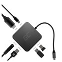 Green Cell HUB adapter 6in1 USB-C (HDMI, USB-C, 3x USB 3.0 & Ethernet) - za MacBook Pro, Dell XPS, Lenovo X1 Carbon & ostale
