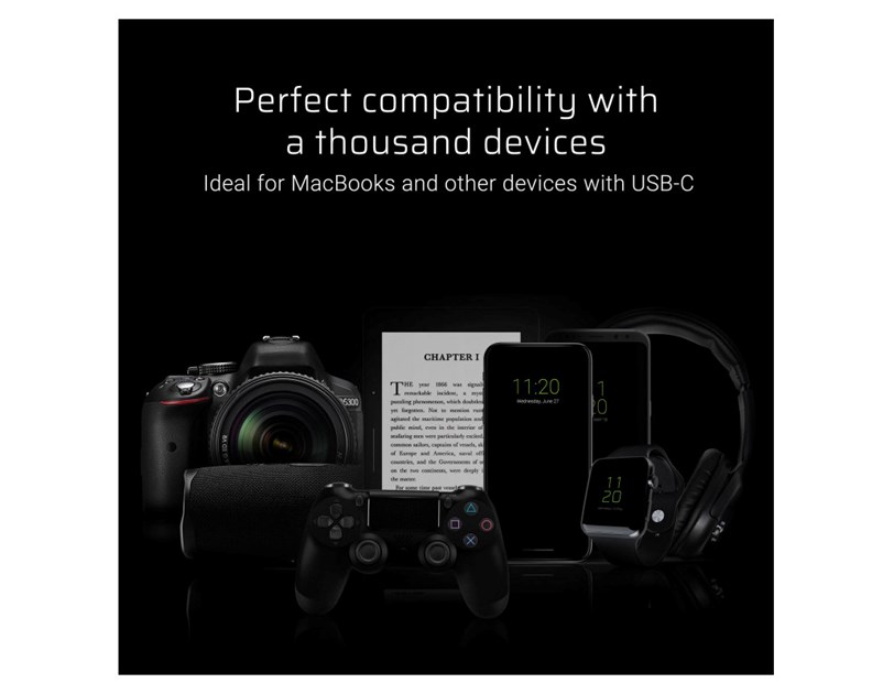 Green Cell HUB adapter 6in1 USB-C (HDMI, USB-C, 3x USB 3.0 & Ethernet) - za MacBook Pro, Dell XPS, Lenovo X1 Carbon & ostale