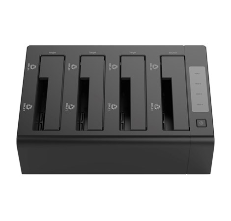 Orico Docking stanica 4×2.5"/3.5" SATA HDD, funkcija kloniranja, USB3.0 (ORICO-6648US3-C-V1-EU-BK-BP)