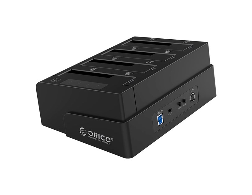 Orico Docking stanica 4×2.5"/3.5" SATA HDD, funkcija kloniranja, USB3.0 (ORICO-6648US3-C-V1-EU-BK-BP)