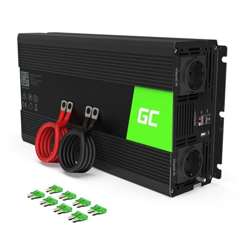 Green Cell inverter 24V na 230V 1500W/3000W Pure Sine wave