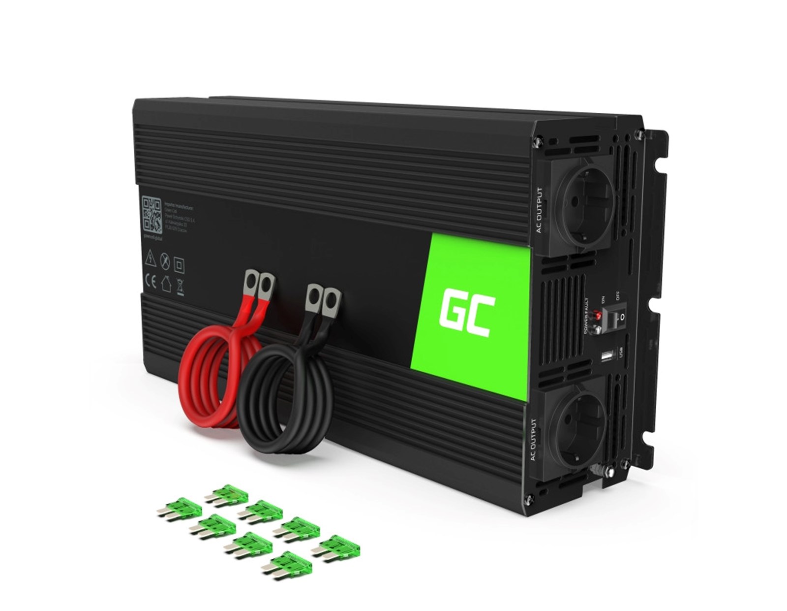 Green Cell inverter 24V na 230V 1500W/3000W Pure Sine wave