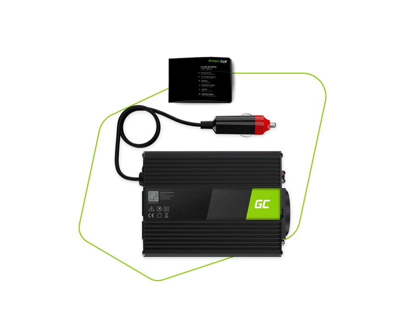 Green Cell inverter 12V na 230V, 150W/300W čisti sinus