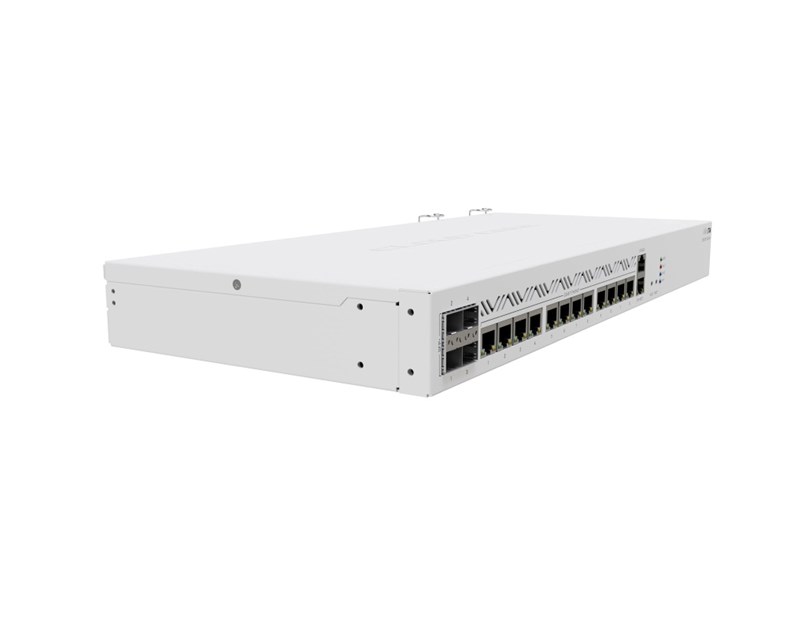 Mikrotik Cloud Core Router 2116-12G-4S+, AL73400 CPU (16-cores), Marvell 98DX3255 switch-chip, 16GB RAM, 4xSFP+ cage, 13×Gbit LAN, M.2 PCIe slot, RouterOS L6, 1U rackmount, Dual PSU