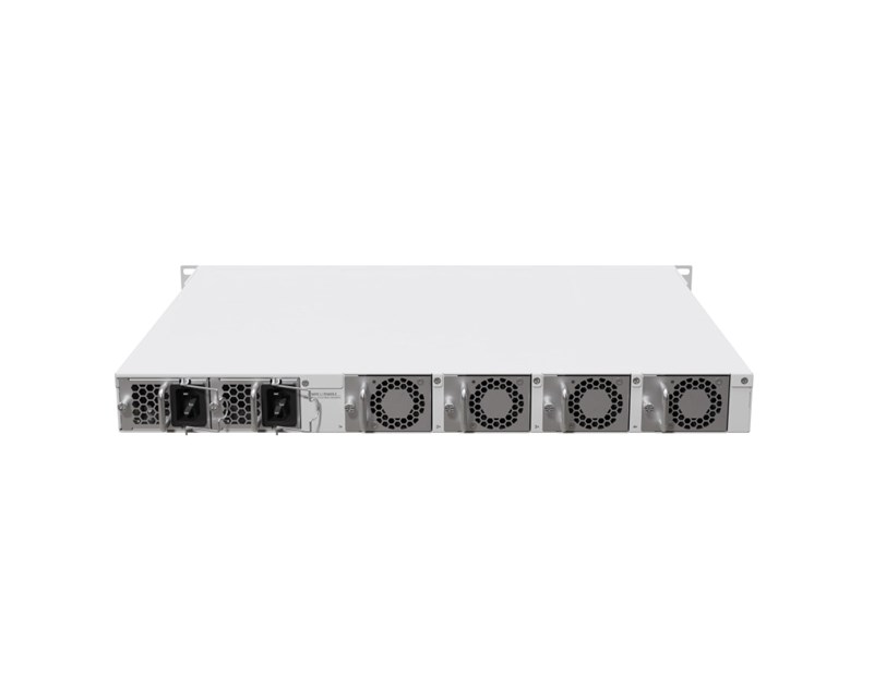 Mikrotik Cloud Core Router 2216-1G-12XS-2XQ, AL73400 CPU (16-cores), 16GB RAM, 2×100G QSFP, 14×25G SFP28, 1×Gbit LAN, 2xM.2 SATA, RouterOS L6, 1U, rackmount, Dual-redundant hot-swap PSU's