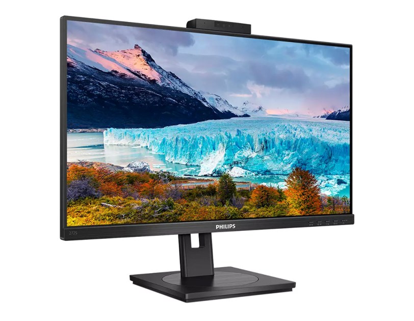 Philips 27" 272S1MH/00 FHD (1920×1080) IPS, 75Hz, web-kamera, 4ms, VGA/DVI-D/DP/HDMI, 3×USB3.2/USB2.0, Pivot, zvučnici, crni