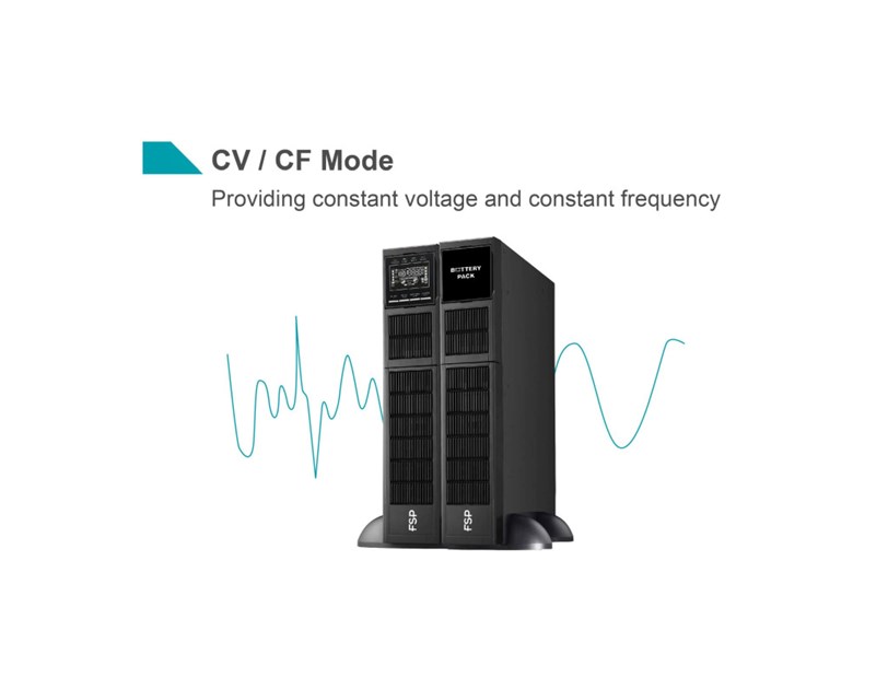 Fortron Source UPS Clippers Rack/Tower 6000VA/6000W, On-line double conversion, USB, RS-232, EPO, LCD, BEZ BATERIJA