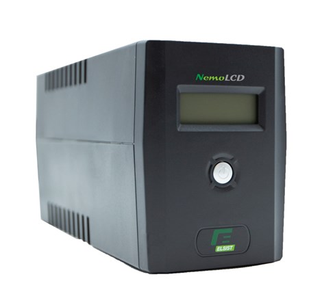 Elsist UPS NemoLCD 80 800VA/360W, Line-Interactive, USB, RJ11/RJ45, 2×Schuko, 1×7Ah, 10min. autonomija