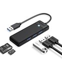 Orico 5-portni Hub, 3×USB-A 3.0, 1×SD, 1×TF, crni (ORICO-PAPW3AT-U3-015-BK-BP)