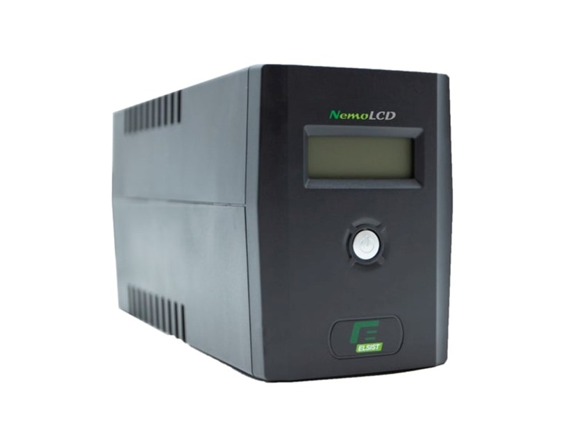 Elsist UPS NemoLCD 160 1600VA/600W, Line-Interactive, USB, RJ11/RJ45, 2×IEC, 2×Schuko, 2×7Ah, 10min. autonomija