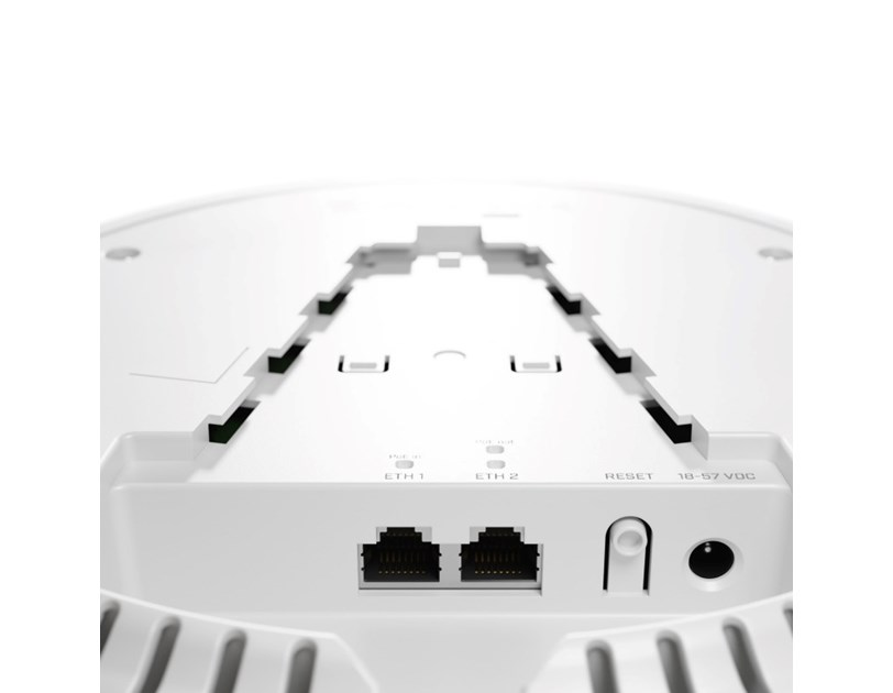Mikrotik cAP ax (cAPGi-5HaxD2HaxD) Quad core 1.8 GHz CPU, 1GB RAM, 2×G-LAN (1×PoE-out) 2.4GHz 802.11b/g/n/ax, 5GHz 802.11a/n/ac/ax, dual-chain, RouterOS L4, stropni, PSU, PoE injector