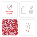 HSM securio B24 uništavač dokumenata, trakasti + poprečni rez, 1.9×15mm, razina sigurnosti E-4/F-2/P-5/T-5, kapacitet 35l