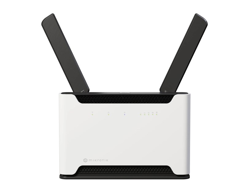 Mikrotik Chateau LTE18 ax kit, 1.8GHz CPU, 1GB RAM, 1×2.5 G-LAN, 4×G-LAN, 2.4Ghz/5Ghz, 802.11ax, LTE CAT18 modem, microSIM, USB, PSU, tower kućište, RouterOS L4