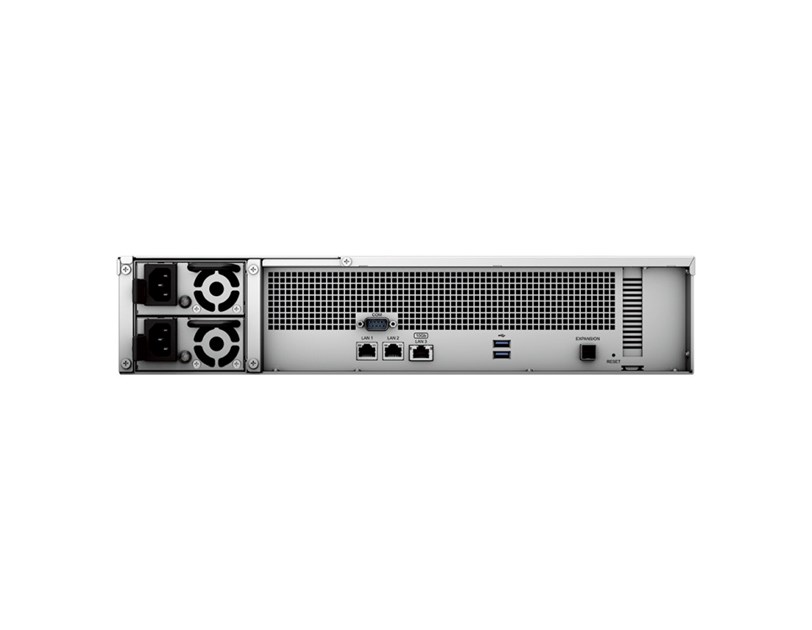 Synology RS2423RP+ RackStation 12-bay NAS server, AMD Ryzen V1780B, 8GB DDR4, Hot-Swap HDD, 2×1GbE/1×10GbE, Link Aggregation, Wake on LAN/WAN, Redundant Power Supply