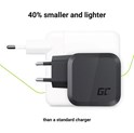 Green Cell (CHARGC08) zidni punjač 65W, 2×USB-C/1×USB-A