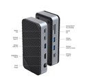 Orico 10-portni Docking station + M.2 kućište, 1x USB-C (100W), 1x USB 3.2, 1x USB-C, 2x USB-A 3.0, 1x HDMI, RJ-45, SD/TF