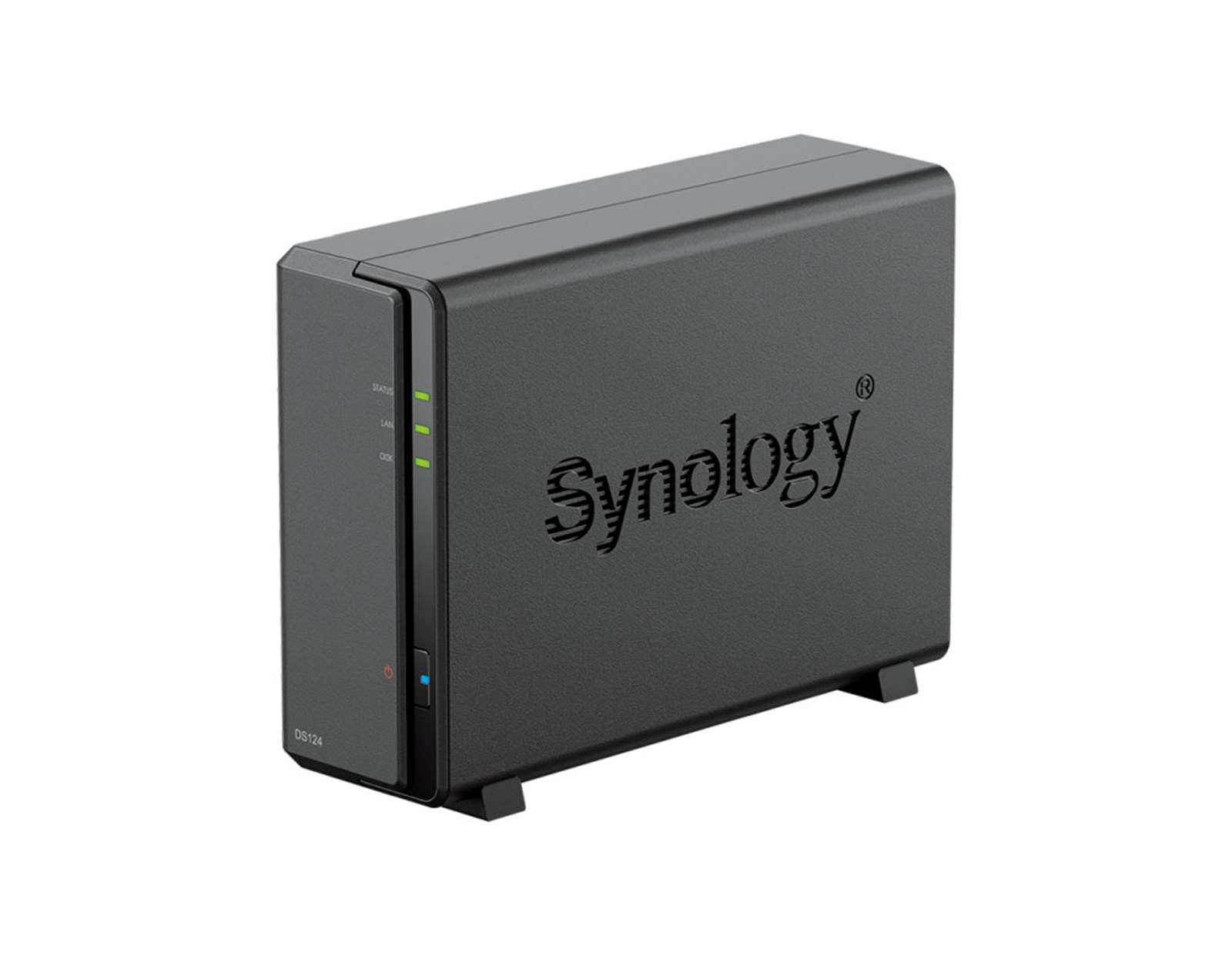 Synology DS124 DiskStation 1-bay NAS server, 2.5"/3.5" HDD/SSD podrška, Wake on LAN/WAN, 1GB DDR4, 1×1GbE, 2×USB3.2 Gen1