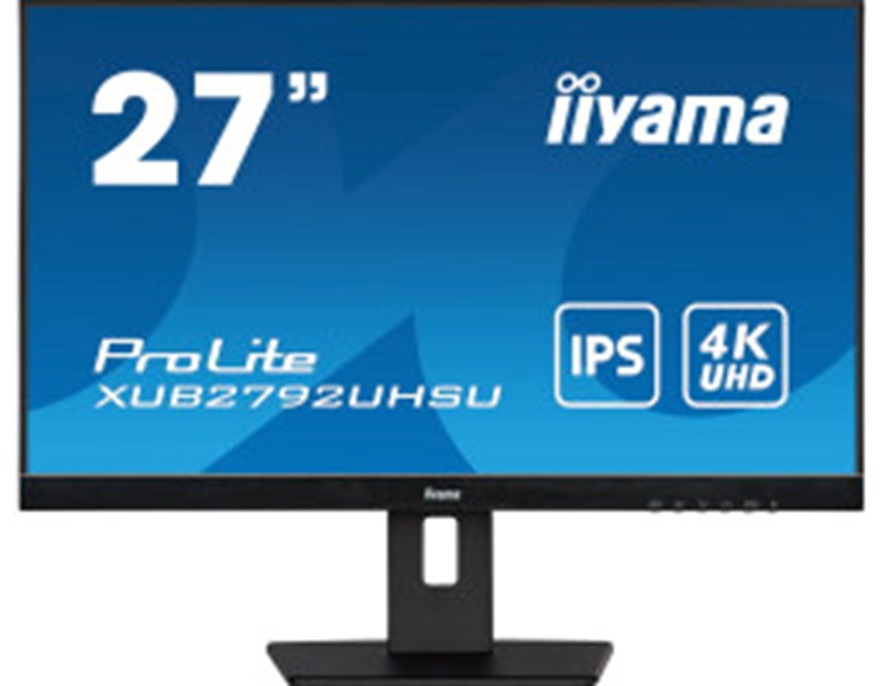 IIYAMA 27" XUB2792UHSU-B5 4K UHD (3840×2160) IPS, Pivot, 4ms, DVI/HDMI/DP, 2×USB3.2, zvučnici, crni