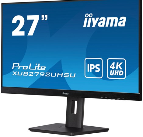 IIYAMA 27" XUB2792UHSU-B5 (27") 3840×2160, IPS, 4ms, HDMI/DP/DVI, zvučnici, crni