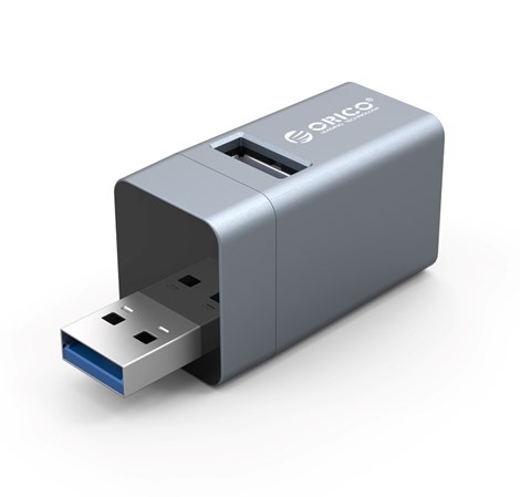 Orico 3-portni mini USB-A HUB 3x USB-A, srebrni (ORICO-MINI-U32L-GY-BP)