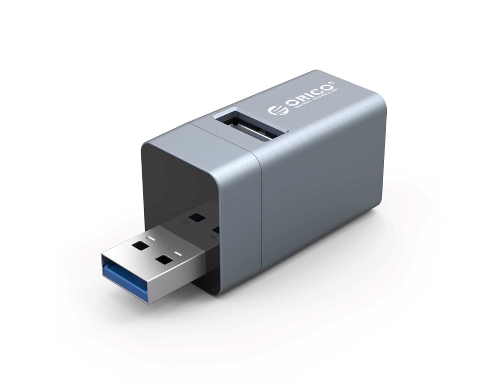 Orico 3-portni mini USB-A HUB 3x USB-A, srebrni (ORICO-MINI-U32L-GY-BP)