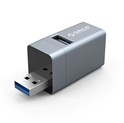 Orico 3-portni mini USB-A HUB 3x USB-A, srebrni (ORICO-MINI-U32L-GY-BP)