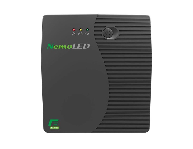 Elsist UPS NemoLED 160 1600VA/600W, Line-Interactive, 4×Schuko, 2x 12V/7Ah, 10min. autonomija
