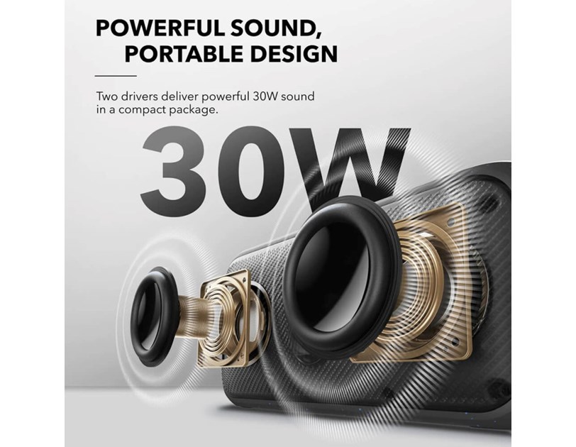 Anker Soundcore Motion 300 prijenosni bluetooth zvučnik, 30W, IPX7, 13h reprodukcije crni (A3135011)