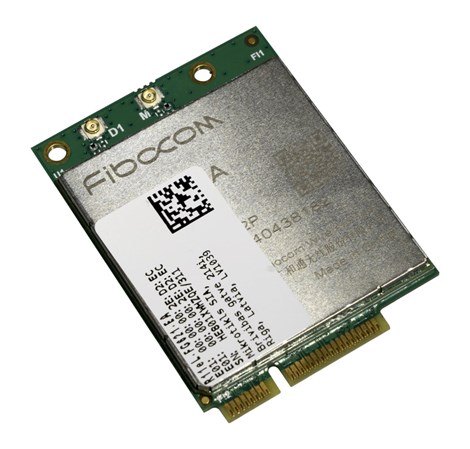 Mikrotik Mini PCIe LTE modem, 300Mbps downlink, 50Mbps uplink, 2x u.Fl, 3W