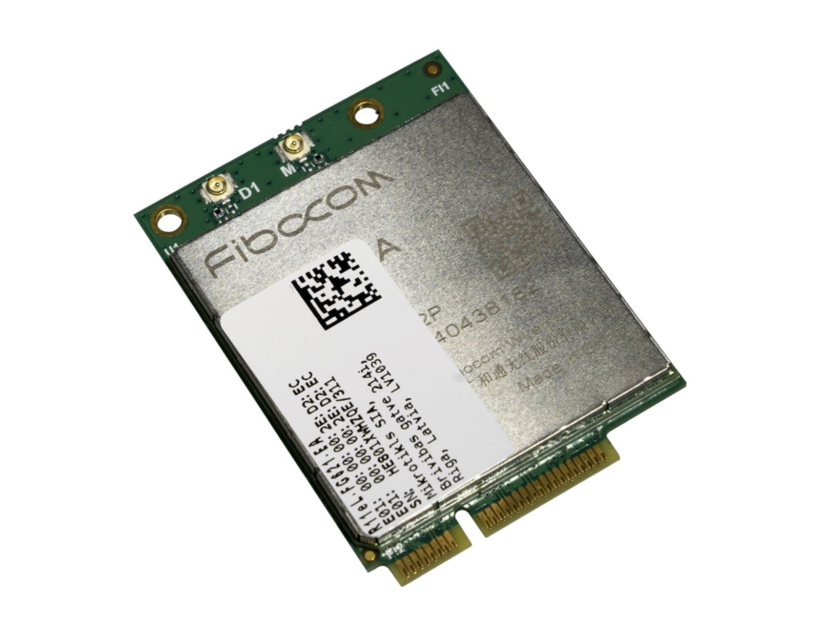 Mikrotik Mini PCIe LTE modem, 300Mbps downlink, 50Mbps uplink, 2x u.Fl, 3W