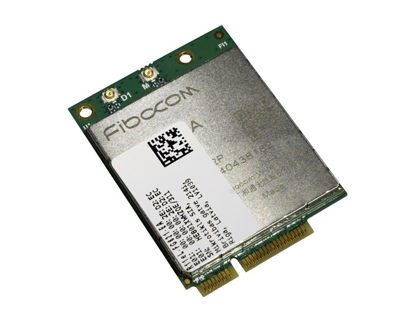 Mikrotik Mini PCIe LTE modem, 300Mbps downlink, 50Mbps uplink, 2x u.Fl, 3W