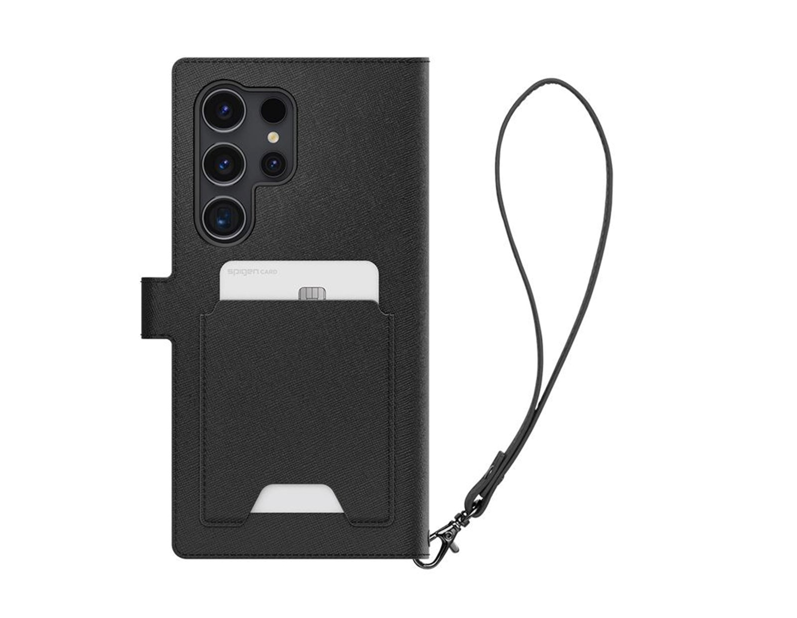 Spigen Wallet S Plus, black zaštitna futrola za telefon - Samsung Galaxy S24 Ultra (ACS07308)