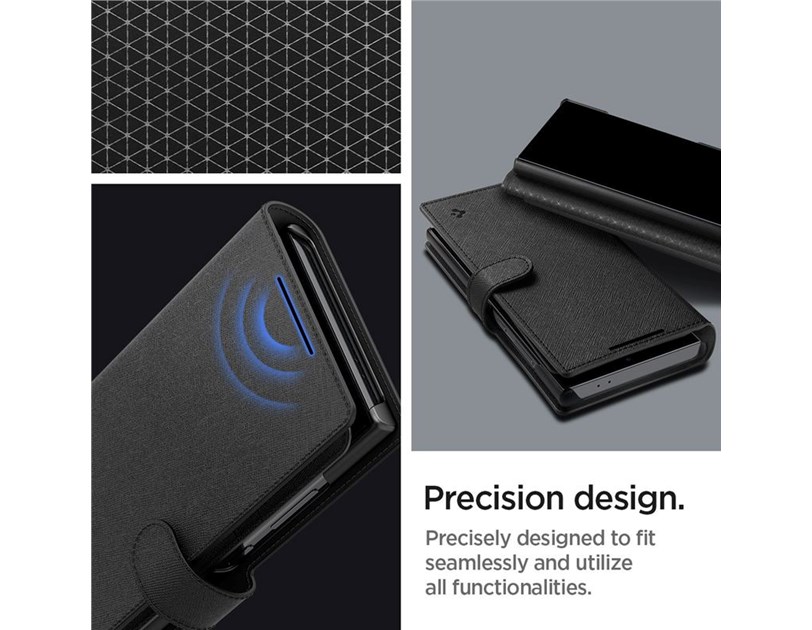 Spigen Wallet S Plus, black zaštitna futrola za telefon - Samsung Galaxy S24 Ultra (ACS07308)