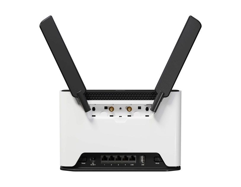 Mikrotik Chateau LTE6 ax, 4-core CPU, 1GB RAM, 1×2.5 G-LAN, 4× 10/100/1000 Ethernet port, Wi-Fi 6, 2.4Ghz/5Ghz, 802.11ax, USB, MicroSIM, PSU, tower kućište, RouterOS v7