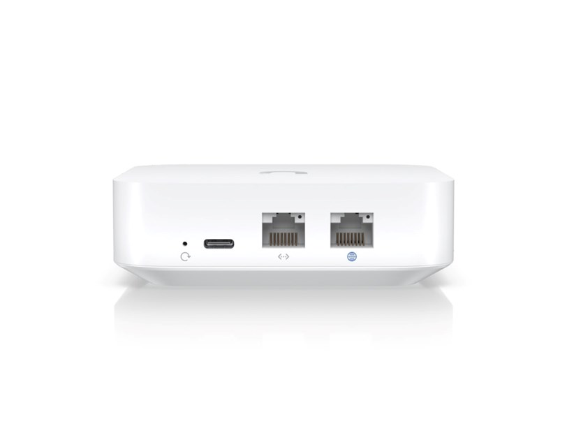 UXG-Lite UniFi gateway, 1x GbE WAN port, 1xGbE LAN port, USB-C, 