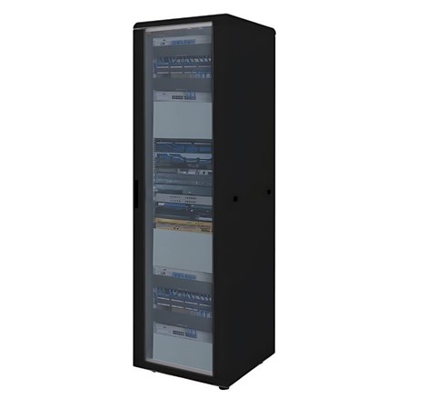 Canovate 19" 26U 600x600x1322 INORAX ECO podni ormar, crni (CSN-U-9-2666F)