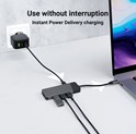 Green Cell HUB adapter 7in1 USB-C (3xUSB-A 3.1 HDMI 4K 60Hz USB-C PD 85W) - za Apple MacBook M1/M2, Lenovo X1, Asus ZenBook, Dell XPS