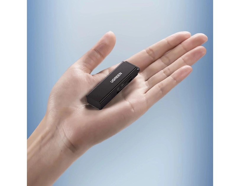 UGREEN čitač memorijskih kartica , USB 3.0, TF/microSD/SD kartice, crni