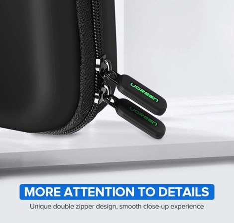 UGREEN zaštitna kutija (Large) za 2.5" HDD/SSD + dodatnu opremu, crna