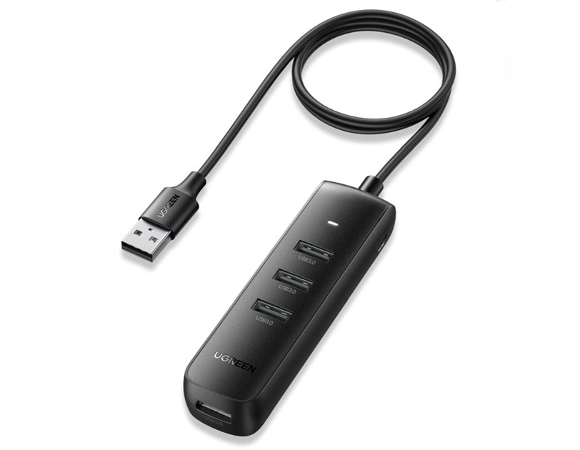 UGREEN 4-portni USB-A HUB 4xUSB-A 3.0, 1m, crni