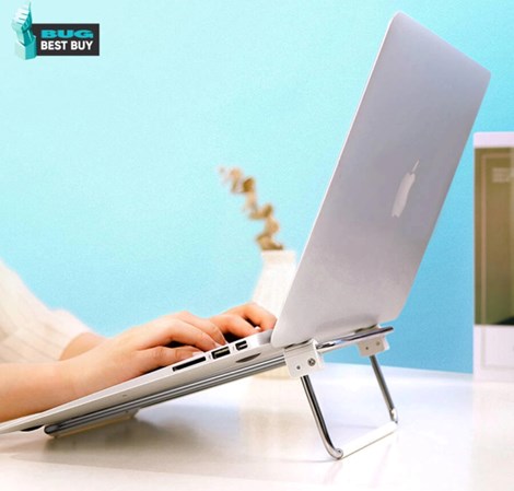 UGREEN podloga za prijenosnike do 17", nosivost do 20kg, sklopiva, podesiva po visini, siva