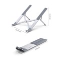 UGREEN stalak za prijenosnik do 17.3", do 5kg, sklopiva, podesiva po visini, siva